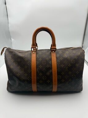 Louis Vuitton Brown Monogram Keepall 45